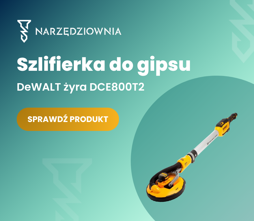 Szlifierka do gipsu 54V 2x6Ah DeWALT żyra DCE800T2